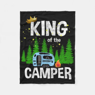 Koning Van De Camper Camping Reis Trailer Weg Tra Fleece Deken