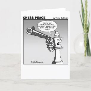 Koning van de cartoon van de Chess Peace Kaart