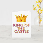 Koning van de Castle Fathers Day Kaart (Gele Bloem)