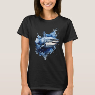 Koning van de Diepte, Haai in Blauw Water T-shirt