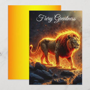 Koning van de dieren Leeuw majestueuze helse dier Kaart