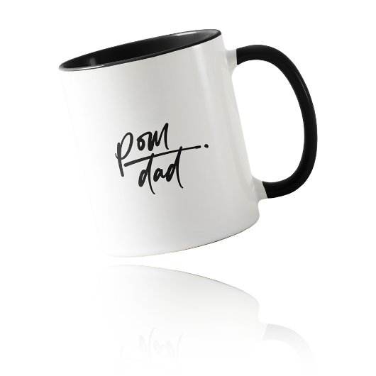 Koning van de Fluff: Fancy Script POM PAPA Mok