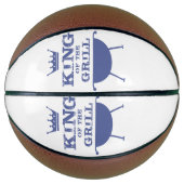 Koning van de Gril, blauw Basketbal (Voorkant)