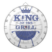Koning van de Gril, blauw Dartbord (Voorkant)