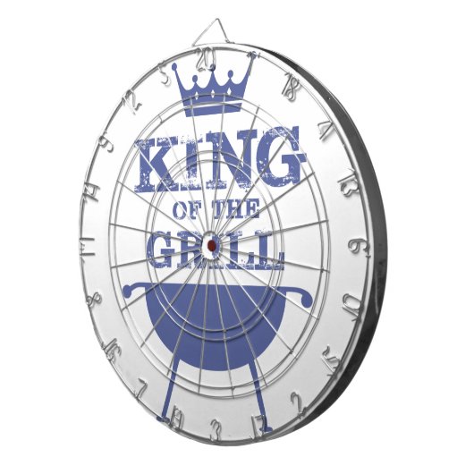 Koning van de Gril, blauw Dartbord (Voorkant Rechts)