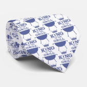 Koning van de Gril, blauw Stropdas (Opgerold)