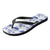 Koning van de Gril, blauw Teenslippers (Schuin)