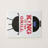 Koning van de Gril, Blauwe Kroonrood Legpuzzel (Horizontaal)