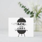 Koning van de Gril Briefkaart (Staand voorkant)