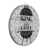 Koning van de Gril Dartbord (Voorkant Links)