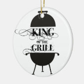 Koning van de Gril Keramisch Ornament (Links)