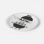 Koning van de Gril Papieren Bordje (Gekanteld)