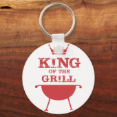 Koning van de Gril, rood Sleutelhanger (Voorkant)