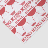 Koning van de Gril, rood Tissuepapier (Detail)