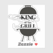 Koning van de Gril Sticker (Vel)