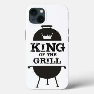 Koning van de Gril, zwart wit iPhone 13 Hoesje
