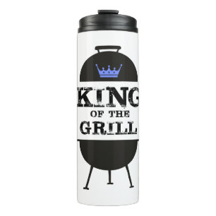 Koning van de Gril, zwarte blauwe kroon Thermosbeker