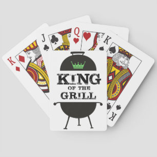 Koning van de Gril, zwarte groene kroon Pokerkaarten