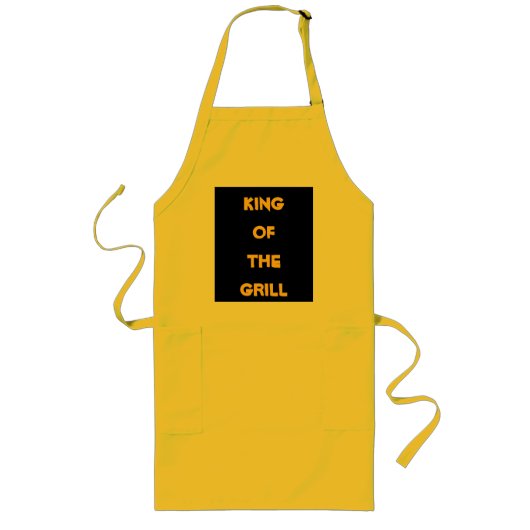 KONING VAN DE GRILL APRON LANG SCHORT (Voorkant)