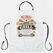 Koning van de Grill BBQ Vader Vaderdag Schort (Voorkant)