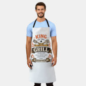 Koning van de Grill BBQ Vader Vaderdag Schort (Gedragen)