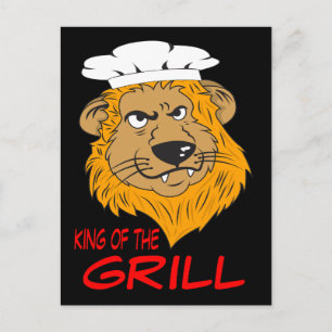 Koning van de Grill, Boze Leeuwenkop, Grappig Briefkaart