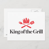Koning van de Grill Briefkaart (Voorkant / Achterkant)