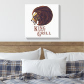 Koning van de Grill Canvas Afdruk (Insitu (Slaapkamer))