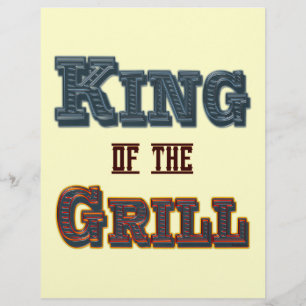 Koning van de Grill Flyer Sjabloon