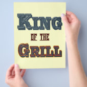 Koning van de Grill Flyer Sjabloon (Hand)