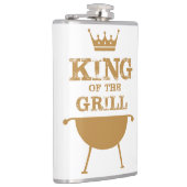 Koning van de Grill, goud Heupfles (Rechts)