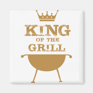 Koning van de Grill, goud Magneet