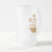 Koning van de Grill, goud Matglas Bierpul (Voorkant rechts)