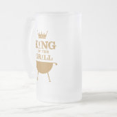 Koning van de Grill, goud Matglas Bierpul (Voorkant links)