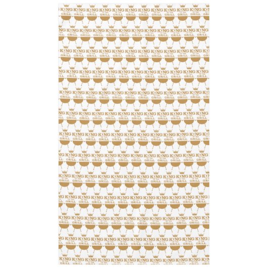 Koning van de Grill, goud Tafelkleed (Voorkant)