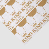 Koning van de Grill, goud Tissuepapier (Detail)
