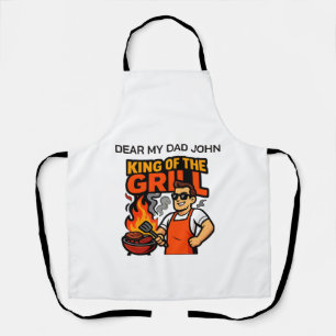 Koning van de Grill Grappige Vaderdag BBQ Master Schort