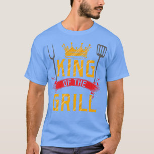Koning van de grill grilling meester Chef Cookin T-shirt