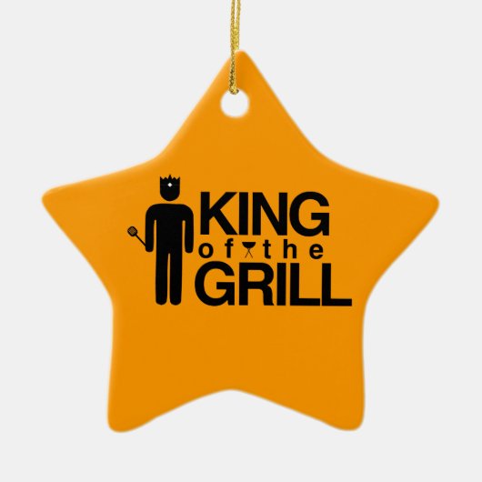 Koning van de Grill Keramisch Ornament (Voorkant)
