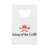 Koning van de Grill Kredietkaart Flessenopener (Voorkant)
