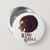 Koning van de Grill Ronde Button 7,6 Cm (Voorkant /achterkant)