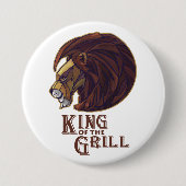 Koning van de Grill Ronde Button 7,6 Cm (Voorkant)