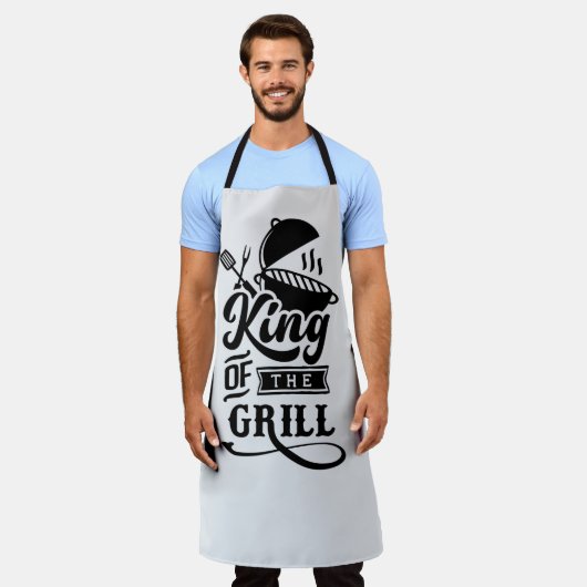 Koning van de Grill Schort (Gedragen)