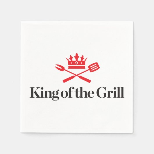 Koning van de Grill Servet (Voorkant)