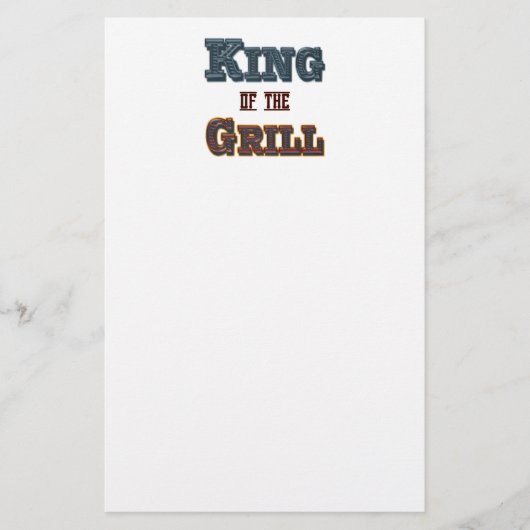 Koning van de Grill Stationery Briefpapier (Voorkant)