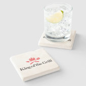 Koning van de Grill Stenen Onderzetter (Zijkant)