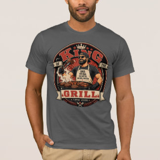 Koning van de Grill T-Shirt | Vaderdag Grillen