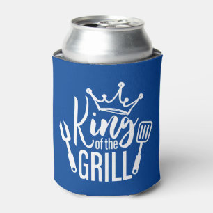 Koning van de Grill Typografie Blikjeskoeler