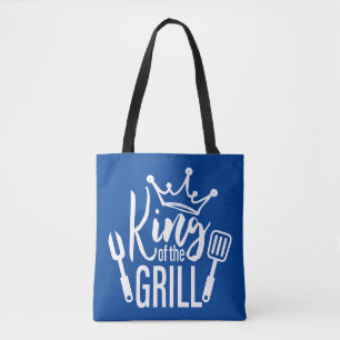 Koning van de Grill Typografie Draagtas