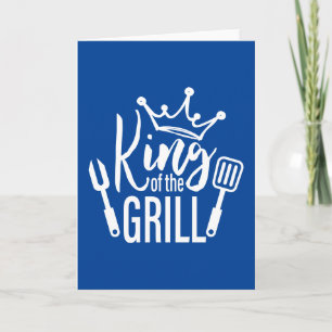 Koning van de Grill Typografie Kaart